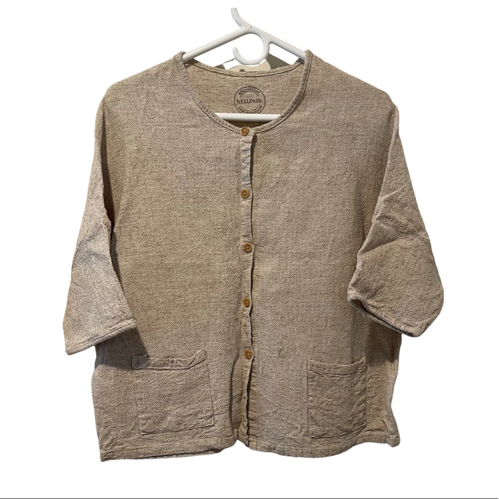 NWOT Hillfolk. Linen Top